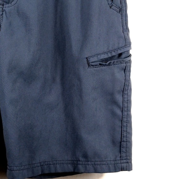 Wrangler Mens 30 ATG Outdoor Shorts Polyester Blue Hiking Cargo Utility Pockets - Picture 4 of 12